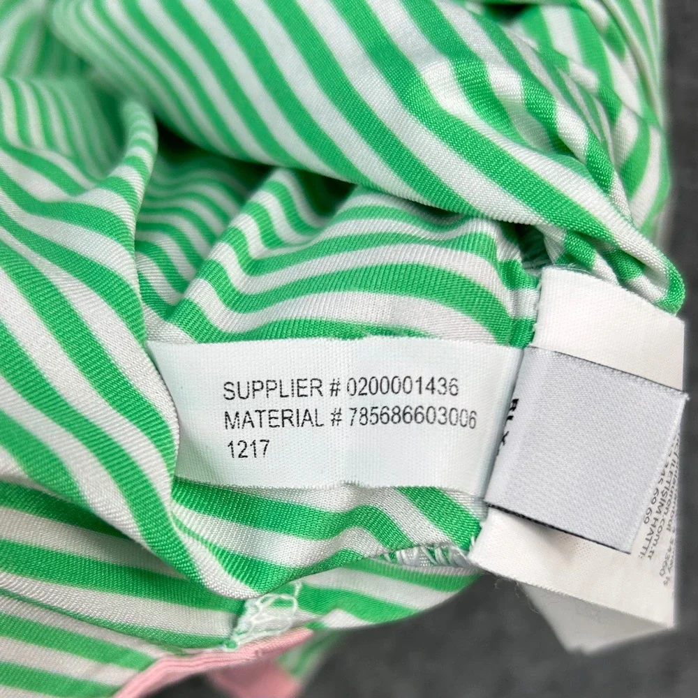 RLX Ralph Lauren Polo Shirt Mens‎ XL Green White Stripe Golf Wicking Comfort